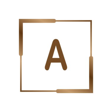 İlk Harf Logosu Şablon Vektör Tasarımı