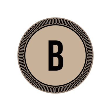 İlk Harf Logo B Şablon vektör tasarımı