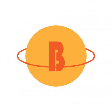 İlk Harf Logo B Şablon vektör tasarımı