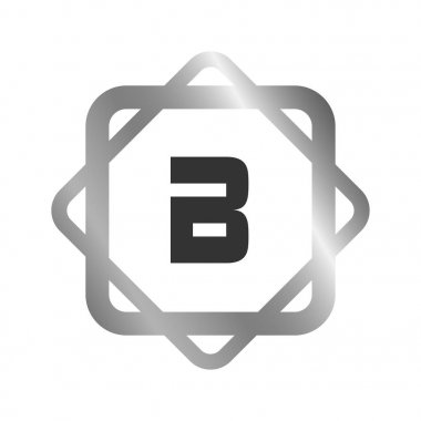 İlk Harf Logo B Şablon vektör tasarımı