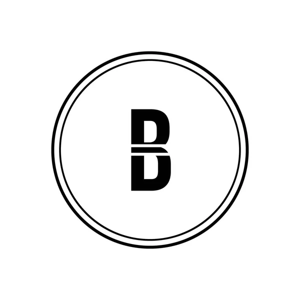 İlk Harf Logo B Şablon vektör tasarımı — Stok Vektör