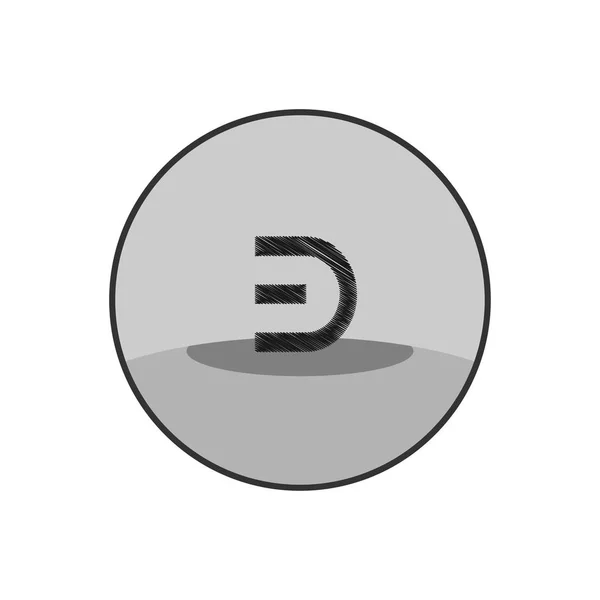 Carta Inicial Logo B Plantilla Diseño de Vectores — Vector de stock