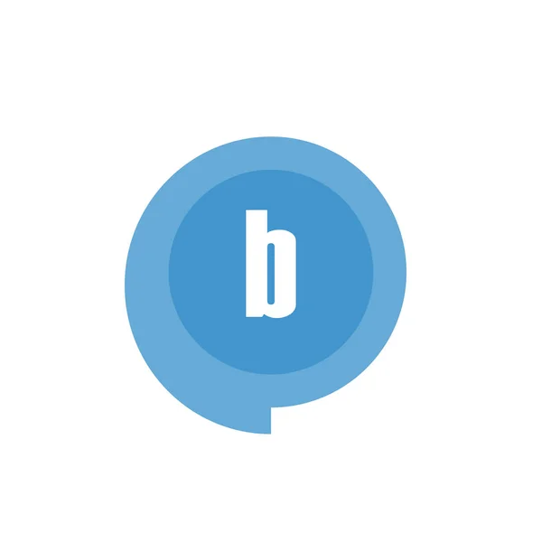首字母徽标 B 模板矢量设计 免版税图库插图