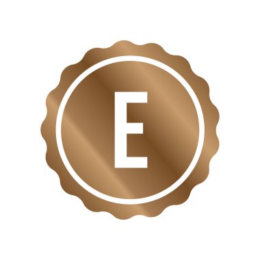 İlk Harf Logo E Şablon Vektör Tasarımı