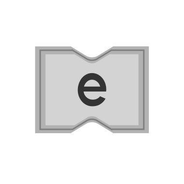 İlk Harf Logo E Şablon Vektör Tasarımı