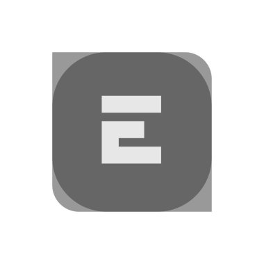 İlk Harf Logo E Şablon Vektör Tasarımı