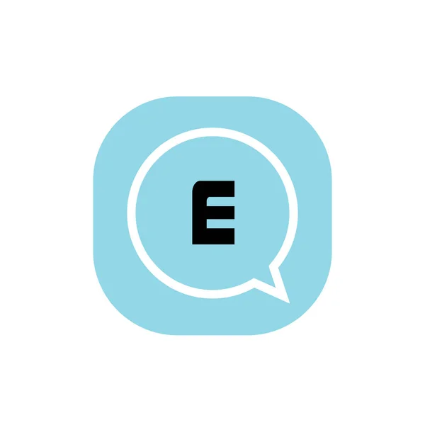 Eerste letter logo E sjabloon vector ontwerp — Stockvector