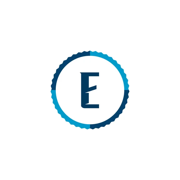 Початкова літера Логотип E Шаблон Векторний дизайн — стоковий вектор