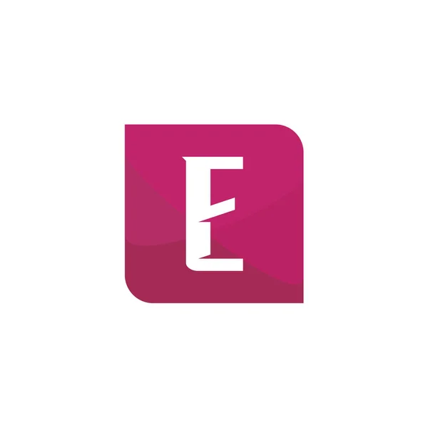 Första bokstaven logo typ E mall vektor design — Stock vektor