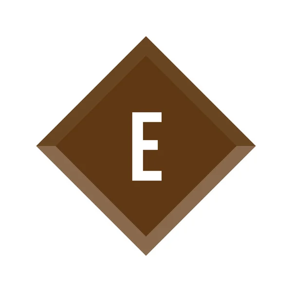 Logotipo de letra inicial E Template Vector Design — Vetor de Stock