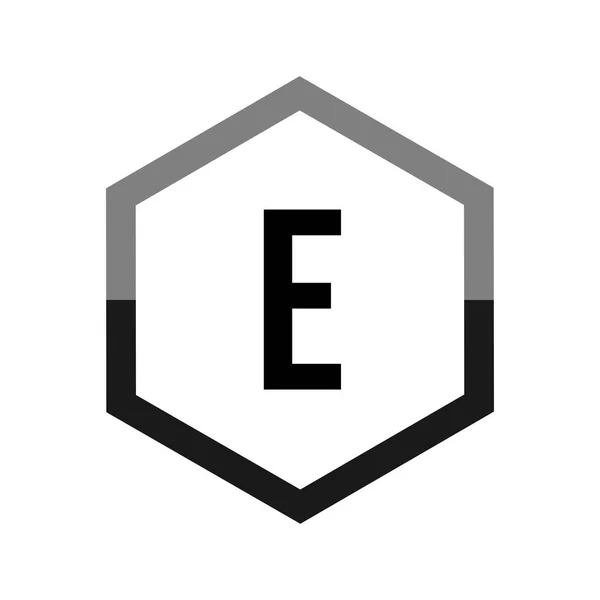 Rancangan Vektor Templat Huruf Awal Logo E - Stok Vektor