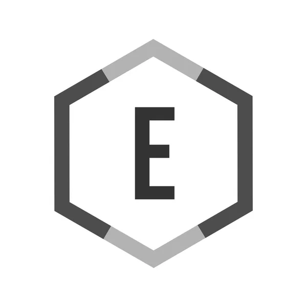 Rancangan Vektor Templat Huruf Awal Logo E - Stok Vektor