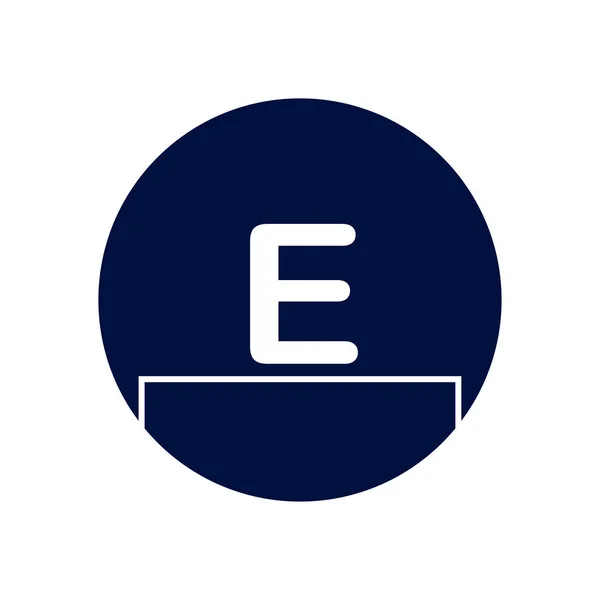 Lettre initiale Logo E Modèle Conception vectorielle — Image vectorielle