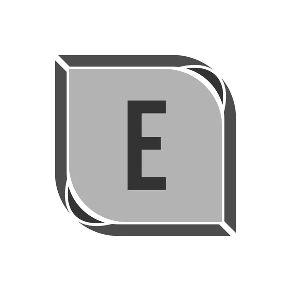 Eerste letter logo E sjabloon vector ontwerp — Stockvector