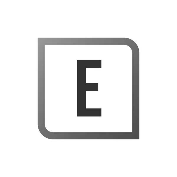 Początkowa litera logo E Szablon Vector Design — Wektor stockowy