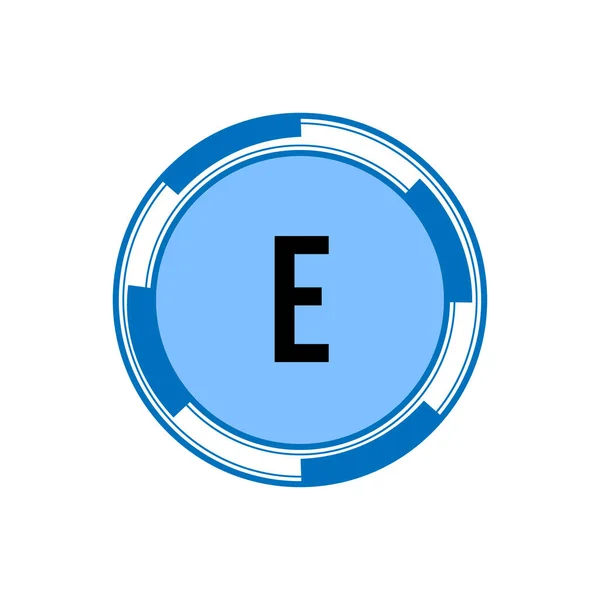 Eerste letter logo E sjabloon vector ontwerp — Stockvector