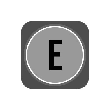 İlk Harf Logo E Şablon Vektör Tasarımı