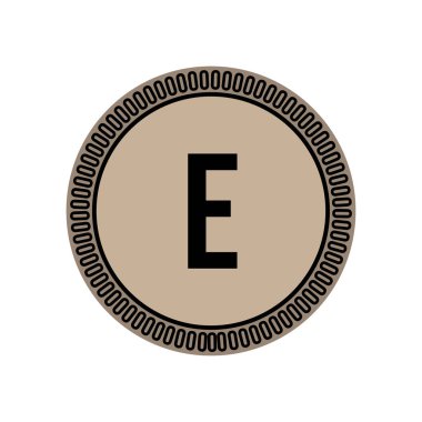 İlk Harf Logo E Şablon Vektör Tasarımı