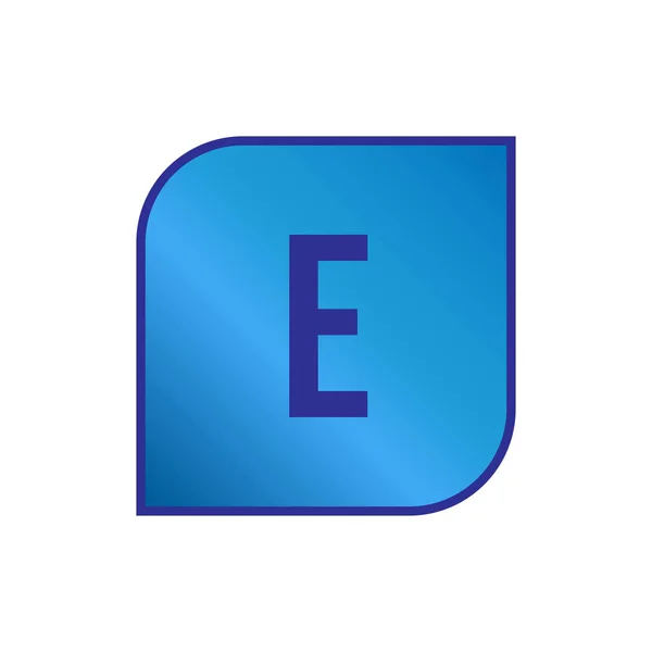 Eerste letter logo E sjabloon vector ontwerp — Stockvector