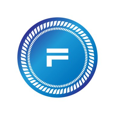 İlk Harf Logo F Şablon vektör tasarımı