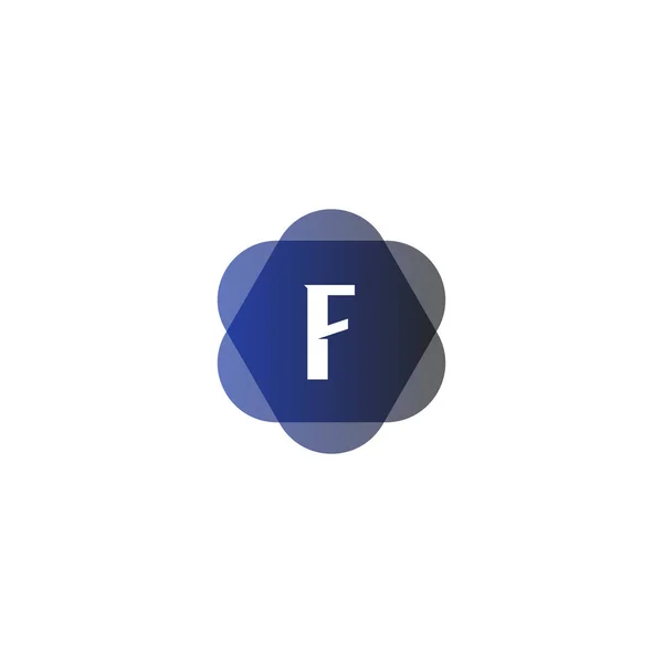 Logotipo de letra inicial F Template Vector Design — Vetor de Stock