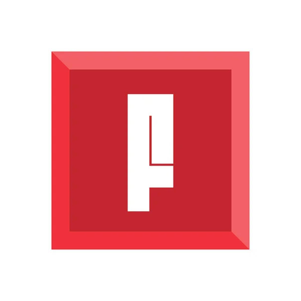 Eerste letter logo F sjabloon vector ontwerp — Stockvector
