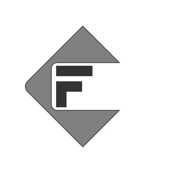 Initial Letter Logo F Template Vector Design — Stock Vector