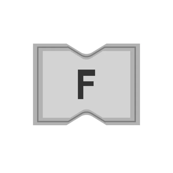 Eerste letter logo F sjabloon vector ontwerp — Stockvector