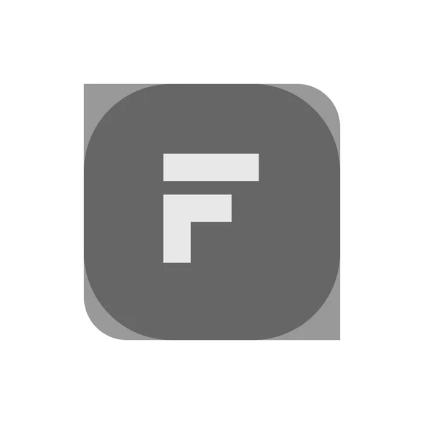 Initial Letter Logo F Template Vector Design — Stock Vector