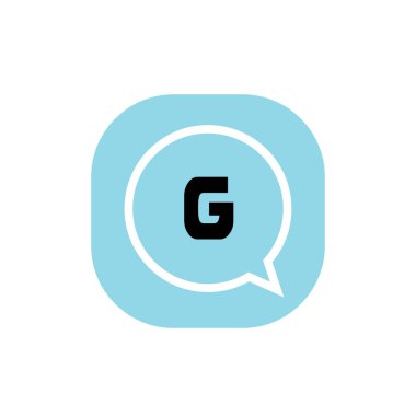 İlk Harf Logosu G Şablon vektör tasarımı