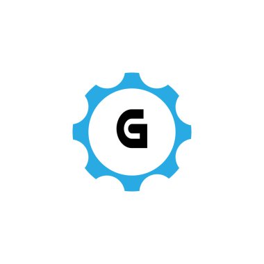 İlk Harf Logosu G Şablon vektör tasarımı