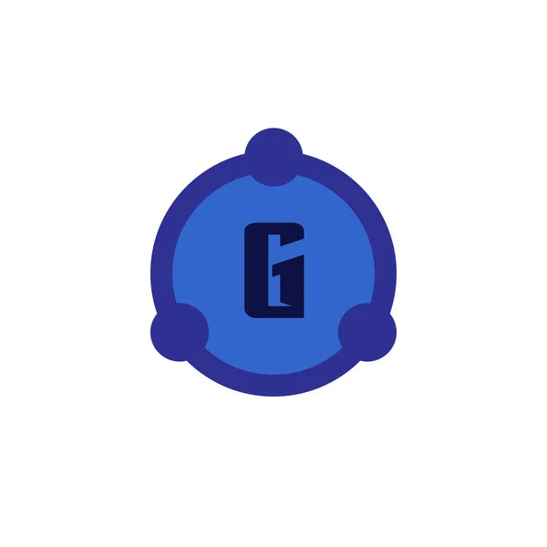 Αρχικό λογότυπο γράμματος G πρότυπο διανυσματικό σχεδιασμό — Διανυσματικό Αρχείο