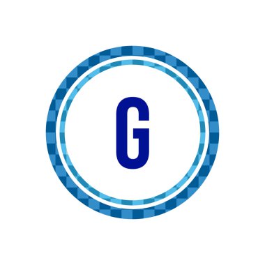 İlk Harf Logosu G Şablon vektör tasarımı
