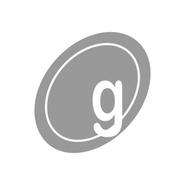 İlk Harf Logosu G Şablon vektör tasarımı