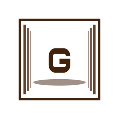 İlk Harf Logosu G Şablon vektör tasarımı