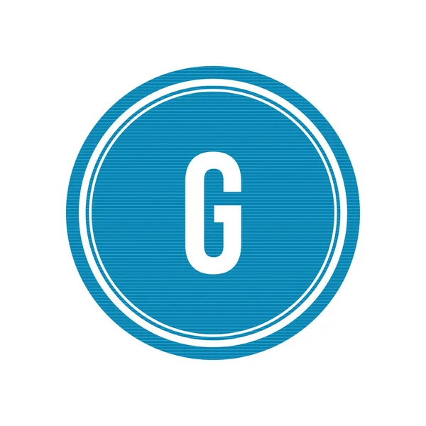 Lettera iniziale Logo G Template Vector Design — Vettoriale Stock
