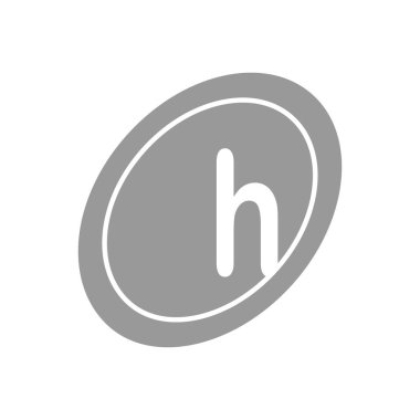 İlk Harf Logosu H Şablon Vektör Tasarımı