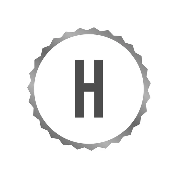 Eerste letter logo H sjabloon vector ontwerp — Stockvector