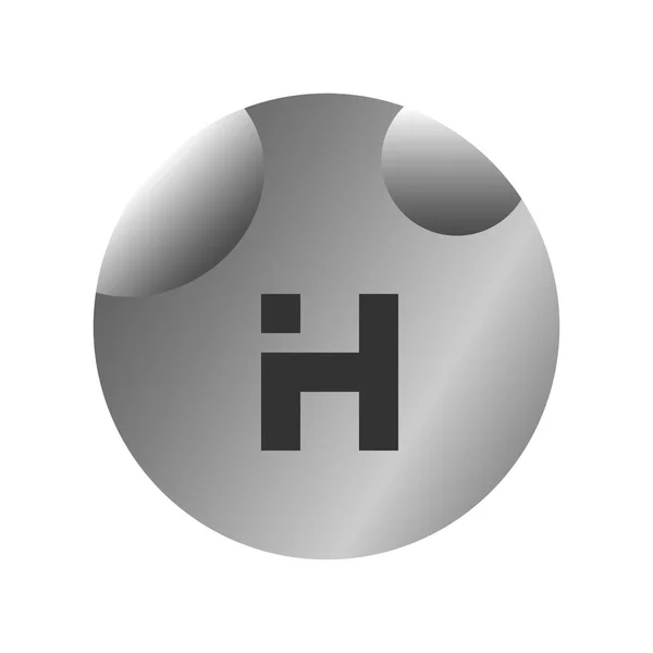 Första bokstaven logo typ H mall vektor design — Stock vektor