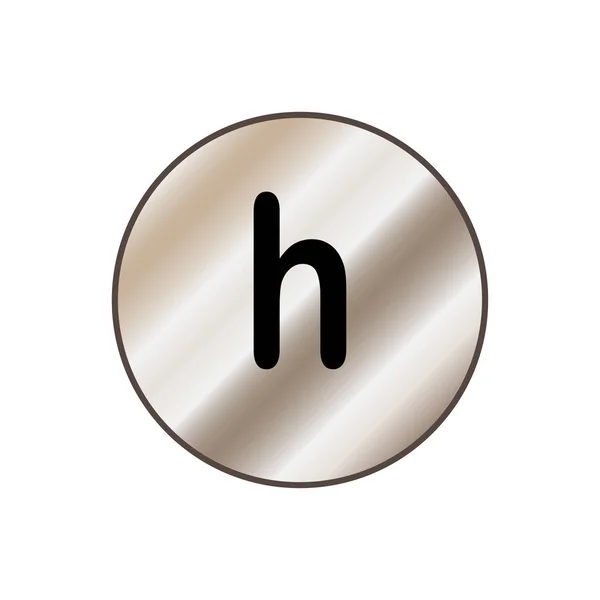Carta Inicial Logo H Plantilla Diseño de Vectores — Vector de stock