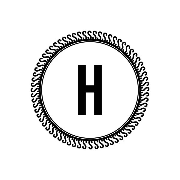 Eerste letter logo H sjabloon vector ontwerp — Stockvector