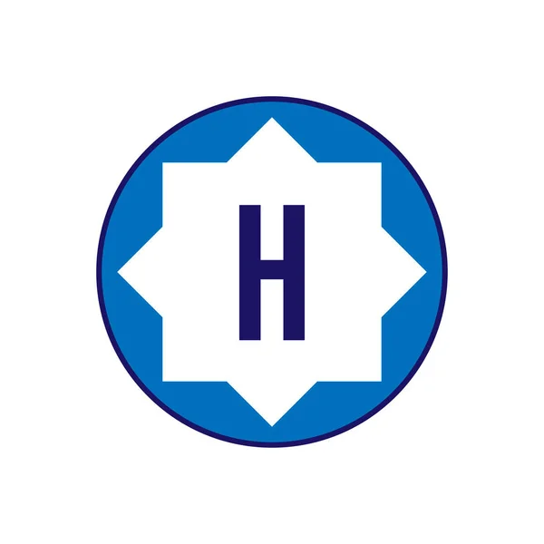 Logotipo de letra inicial H Template Vector Design —  Vetores de Stock