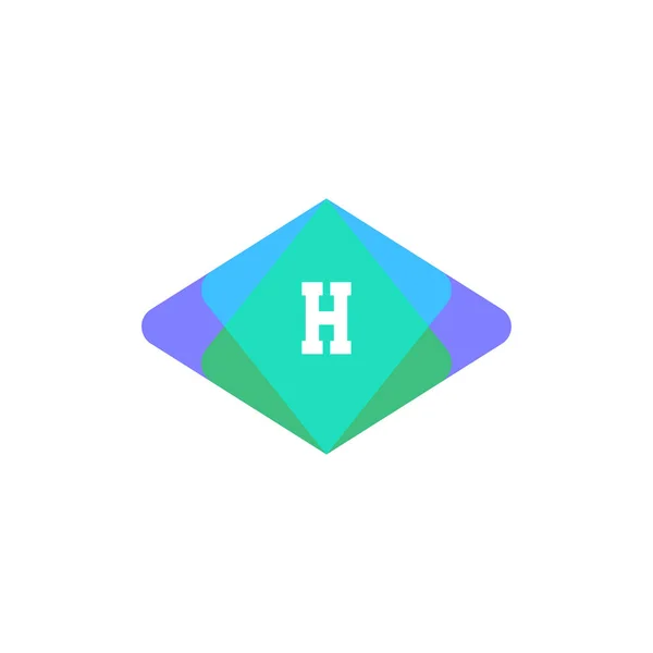 Första bokstaven logo typ H mall vektor design — Stock vektor