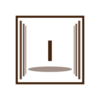 İlk Harf Logo I Şablon vektör tasarımı