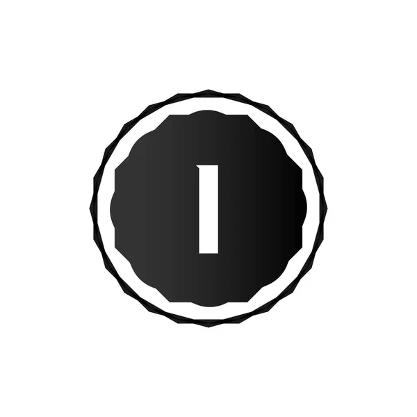 Lettera iniziale Logo I Template Vector Design — Vettoriale Stock