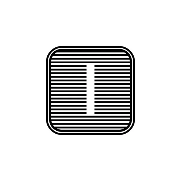 Modèle initial de logo de lettre I Conception vectorielle — Image vectorielle