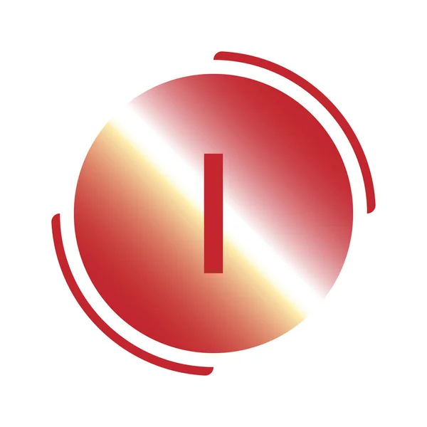 Αρχικό λογότυπο γράμμα I πρότυπο διανυσματικό σχεδιασμό — Διανυσματικό Αρχείο