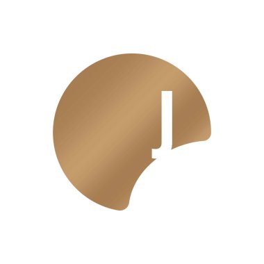 İlk Harf Logosu J Şablon Vektör Tasarımı