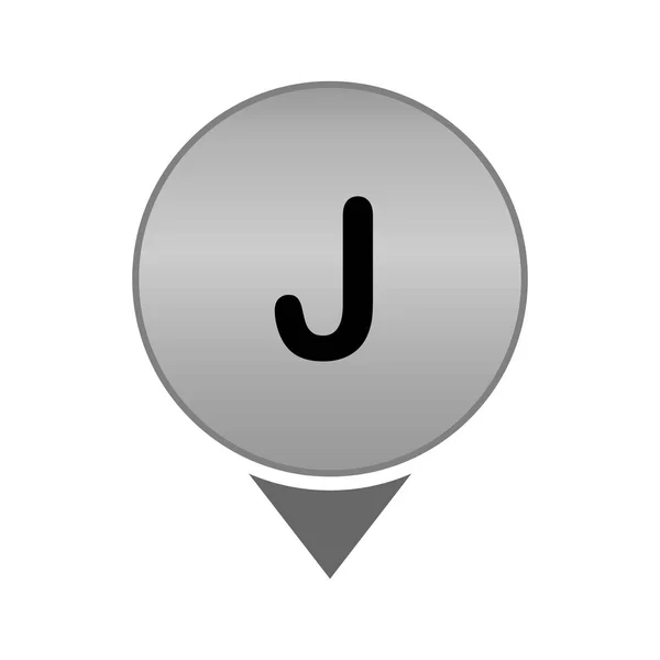 Początkowe Logo J Szablon wektor projekt — Wektor stockowy