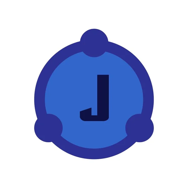 Lettre initiale Logo J Modèle Conception vectorielle — Image vectorielle